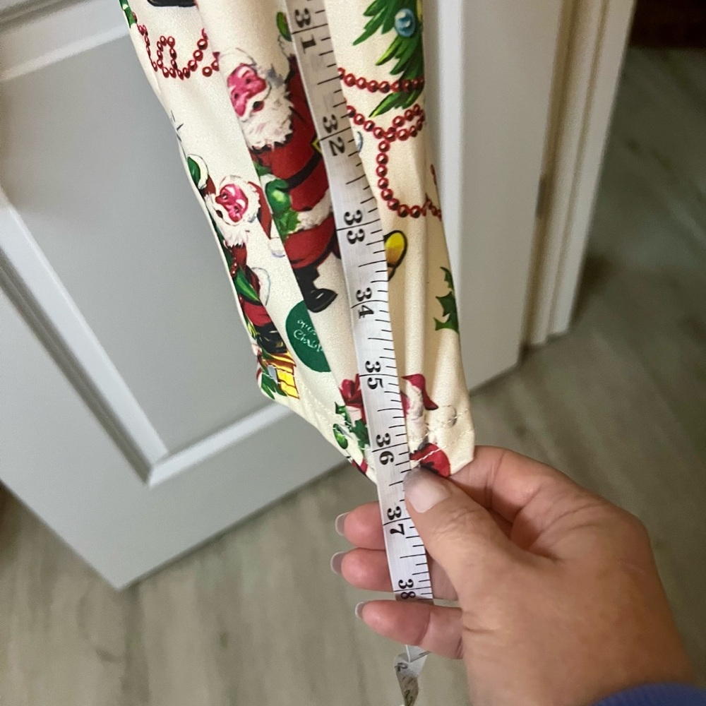 Plus size 2X Christmas Santa Claus Print Leggings - Picture 5 of 8